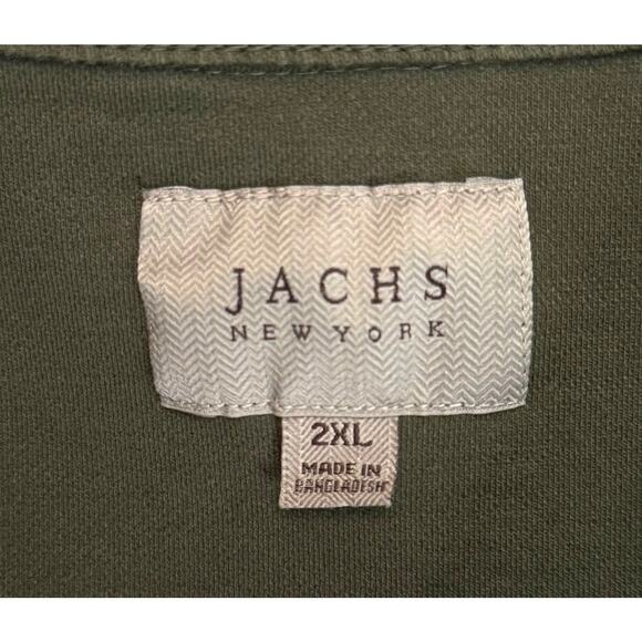 JACHS New York Men’s 2XL Polo Shirt Olive Green Stretch Cotton Blend Casual Wear - Picture 4 of 11